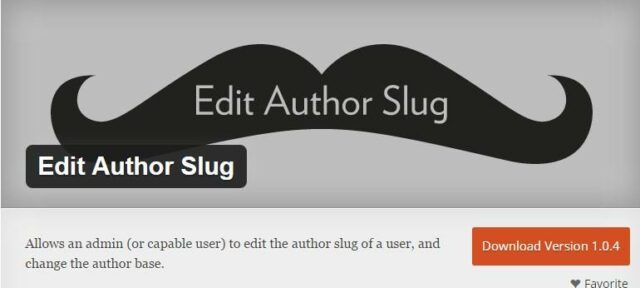 Edit Autor Slug